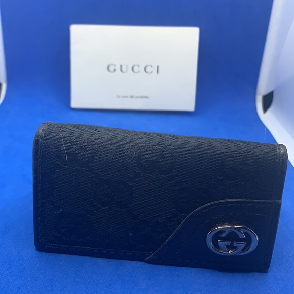 Rare GUCCI Guccisimo vintage black key holder wallet - Picture 6 of 12